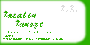 katalin kunszt business card